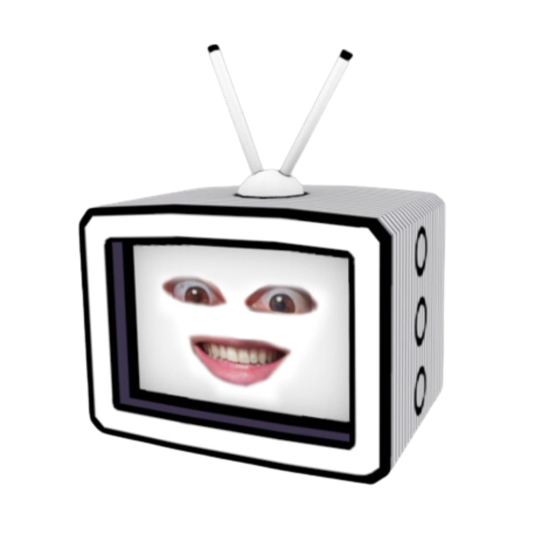 Creator cosmetic for Monkey Doo: a retro TV head with antennas and a wide grinning face on the screen